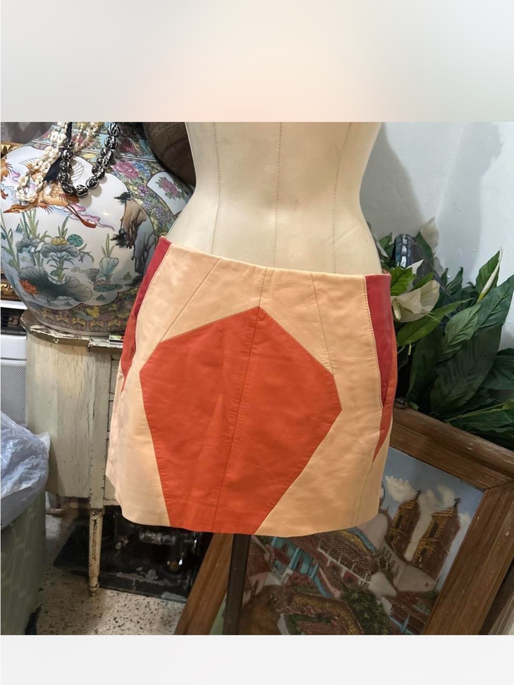 maje  soft leather short skirt Women's Shoulder Bag